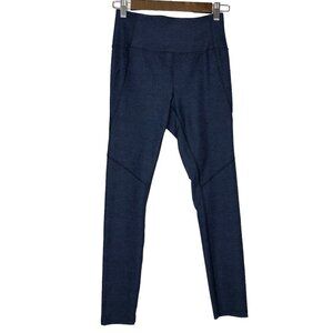 Outdoor Voices Navy Blue Athletic 7/8 Warmup Leggings Size Small Activewear‎